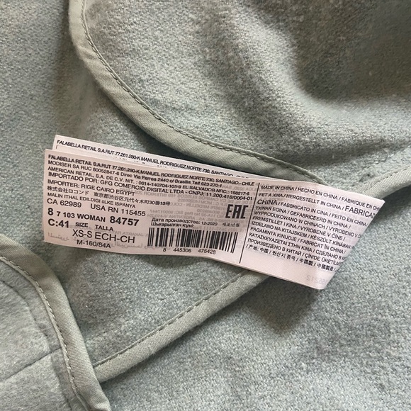 Mango Oversized Sea Foam Green jacket / shacket with pockets - Picture 5 of 5